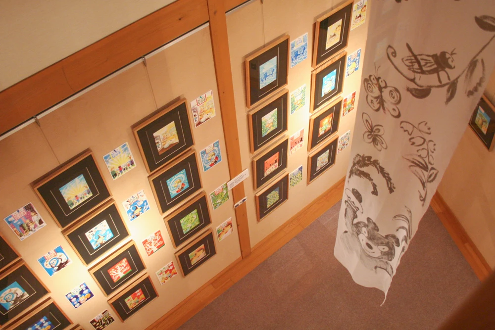 原画展の会場風景｜パネル展示